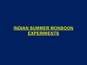 Monsoon expedition monex