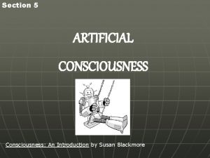 Section 5 ARTIFICIAL CONSCIOUSNESS Consciousness An Introduction by