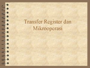 Notasi transfer register Notasi transfer register