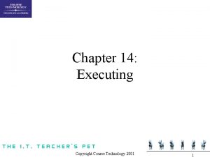 Chapter 14 Executing Copyright Course Technology 2001 1