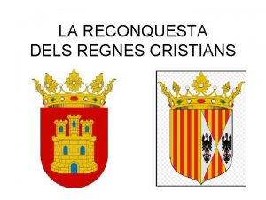 LA RECONQUESTA DELS REGNES CRISTIANS CONTINGUTS A Introducci