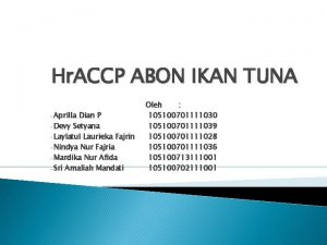 Hr ACCP ABON IKAN TUNA Aprilla Dian P