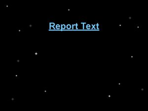 Definisi report text