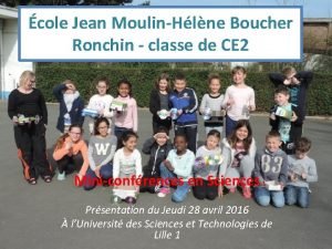 cole Jean MoulinHlne Boucher Ronchin classe de CE