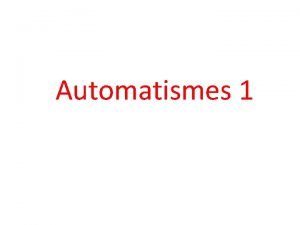 Automatismes 1 Sance 1 Consigne Tracer la figure