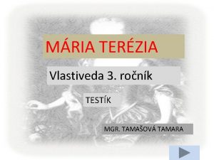 MRIA TERZIA Vlastiveda 3 ronk TESTK MGR TAMAOV