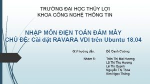 TRNG I HC THY LI KHOA CNG NGH