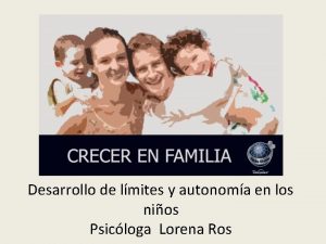 Desarrollo de lmites y autonoma en los nios