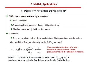 Matlab parameter estimation