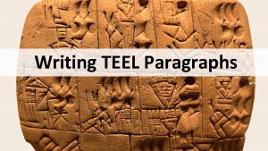 Teel link example Teel link example