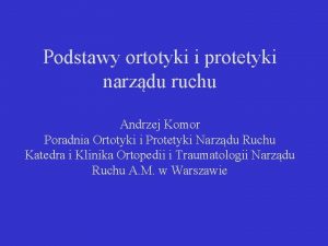 Wkładki wyrównujące skrócenie kończyny dolnej