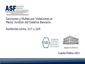 Sanciones y Multas por Violaciones al Marco Jurdico