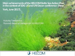 Helcom baltic sea action plan