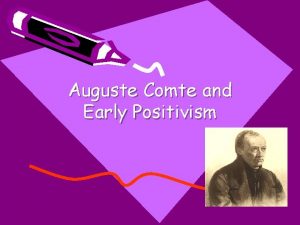 Early positivism