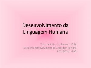 Desenvolvimento da linguagem humana