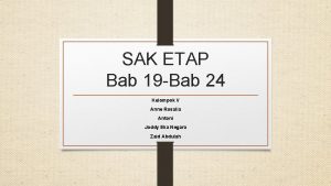 Sak etap bab 24 tentang pajak Sak etap bab 24 tentang pajak