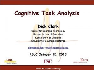 Cognitive task analysis definition