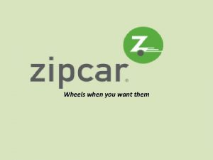 Whats a zipcar