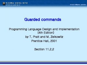 Guarded command language