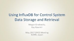 Influxdb data storage