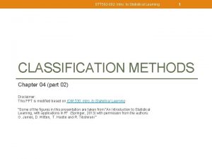 STT 592 002 Intro to Statistical Learning 1