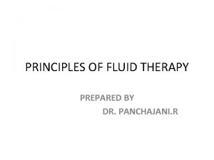 Tonicity of fluid