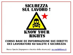 CORSO BASE DI INFORMAZIONE SUI DIRITTI DEI LAVORATORI