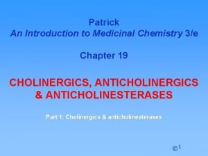 Patrick An Introduction to Medicinal Chemistry 3e Chapter