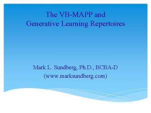 Generative learning examples aba
