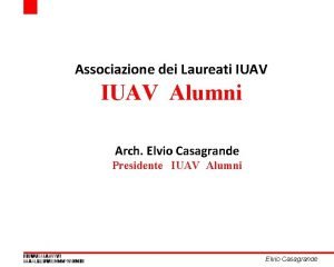 Iuav alumni