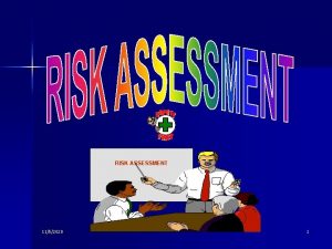 RISK ASSESSMENT 1152020 1 2 SASARAN TRAINING MEMJELASKAN