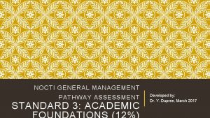 Nocti general management study guide