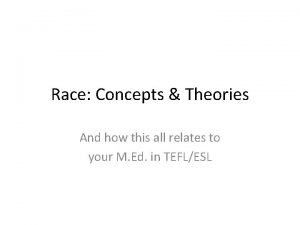 Race theory definition
