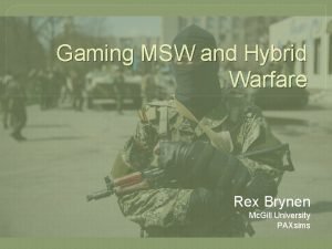 Msw games