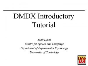 Dmdx