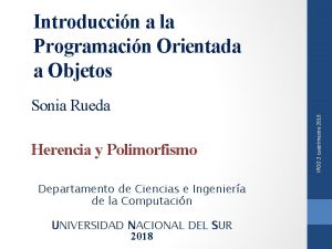Introduccion ala programacion orientada a objetos