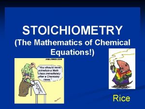 Rice chemical formula