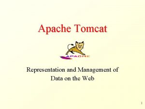 Apache Tomcat Representation and Management of Data on