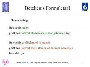 Index scheikunde betekenis