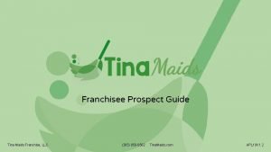 Tina maids franchise