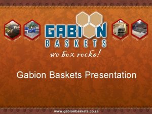 Gabion baskets b and q