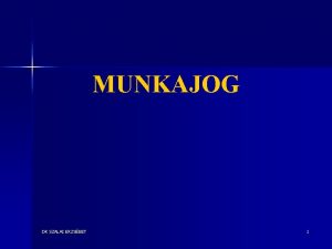 MUNKAJOG DR SZALAI ERZSBET 1 MUNKAJOG MINT JOGG