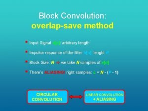 Block convolution