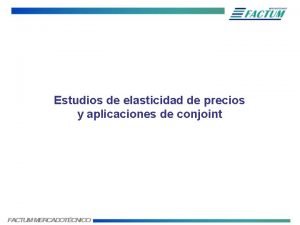 Estudios de elasticidad de precios y aplicaciones de