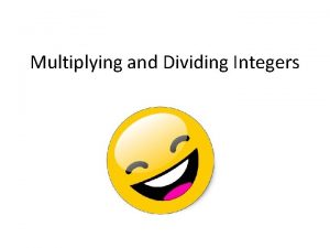 Rules of multiplying integers