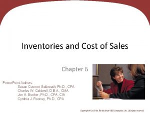 6 1 Inventories and Cost of Sales Chapter