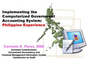 Government accounting system in the philippines
