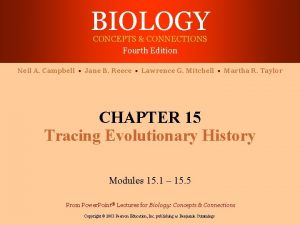 BIOLOGY CONCEPTS CONNECTIONS Fourth Edition Neil A Campbell