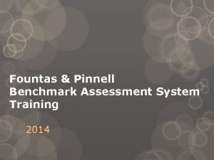 Benchmark assessment system reading level chart