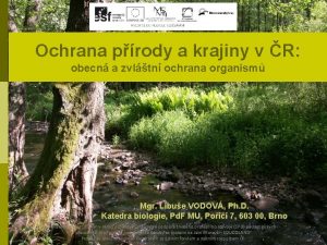 Ochrana prody a krajiny v R obecn a